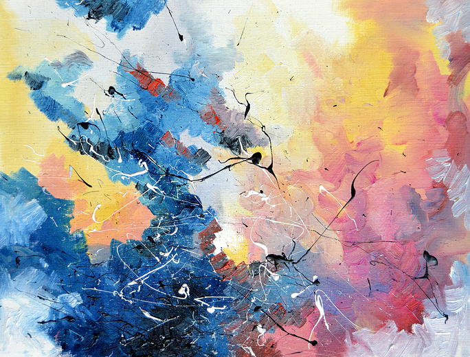 Life On Mars? 2014 oil on paper 7.5" x 9.5" http://youtu.be/ueUOTImKp0k