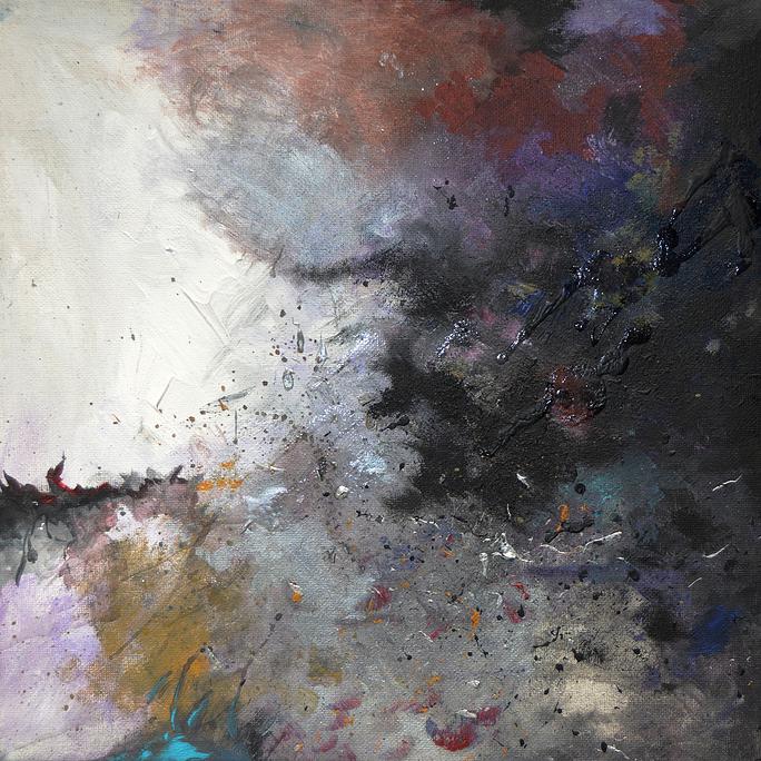 Carbon 2014 oil and acrylic on canvas 12" x 12" This particular piece was done on commission as album artwork with Collin Russell's project entitled Carbon. To view his page, click herehttp://www.collinrussellmusic.com/